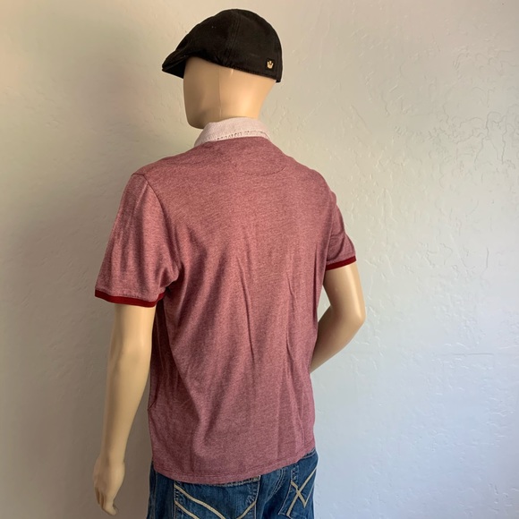 Ted Baker London Leeds Pique Knit Polo Shirt sz 6 - Picture 3 of 3
